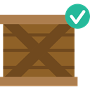 package, Box, packaging, Business, Delivery, cardboard, Shipping And Delivery SaddleBrown icon