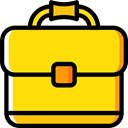 Business And Finance, Business, Briefcase, Bag, suitcase, portfolio Gold icon