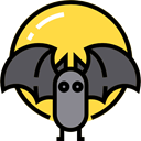 bat, zoo, Animals, Wild Life, Animal Kingdom SandyBrown icon