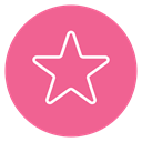Circle, Content, star, Favorite PaleVioletRed icon