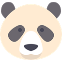 bear, panda, Animal Kingdom, Panda Bear, zoo, Animals, mammal, wildlife BlanchedAlmond icon