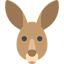 wildlife, kangaroo, zoo, Animals, mammal, wild, Animal, Australia DarkKhaki icon