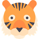 Animal, Tiger, zoo, Animals, Asia, mammal, wild, wildlife SandyBrown icon
