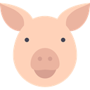 pig, Animals, Farm, mammal, wild, wildlife, Animal PeachPuff icon