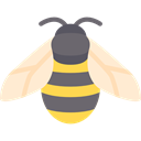 Animal, insect, Bee, Animals, wild, wings, wildlife Black icon
