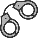 miscellaneous, Handcuffs, Prision, Policeman, Arrest, jail, Tools And Utensils DarkSlateGray icon