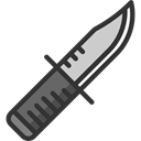 miscellaneous, war, Knife, Military, weapons Black icon
