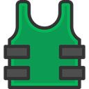 shells, miscellaneous, Bullets, bullet, Shell, weapon, weapons, Bulletproof Vest SeaGreen icon