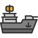 transportation, war, Military, weapons, cruiser DarkSlateGray icon