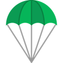 Paragliding, Gliding, Sports And Competition, sports, Parachute, Parachutist, Paraglider Black icon