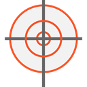 Aim, Target, shooting, sniper, weapons, Seo And Web WhiteSmoke icon