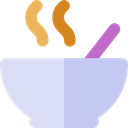 Bowls, Food And Restaurant, food, soup, hot drink, Healthy Food Lavender icon