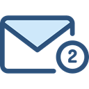 Email, envelope, Multimedia, Message, mail, interface, mails, envelopes, Communications DarkSlateBlue icon