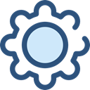 cogwheel, Tools And Utensils, settings, configuration, ui, Gear DarkSlateBlue icon