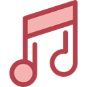 music, interface, music player, song, musical note, Quaver, Music And Multimedia Sienna icon
