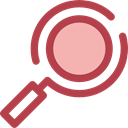 search, magnifying glass, zoom, detective, Loupe, Tools And Utensils, Seo And Web Sienna icon