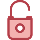 Unlocked, Tools And Utensils, secure, security, Unlock, padlock, Lock Sienna icon