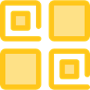 Interface And Web, interface, ui, Squares, Visualization, Grid Gold icon