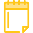Note, Notebook, notepad, Writing Tool, interface, writing, ui, Tools And Utensils Gold icon