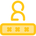 password, security, Alarm, Passkey Gold icon
