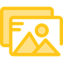 image, photo, picture, photography, interface, landscape, Files And Folders Gold icon