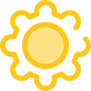 configuration, ui, cogwheel, Tools And Utensils, Gear, settings Gold icon