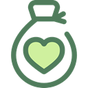 Heart, miscellaneous, Money, donation, money bag, Solidarity, Charity, Business And Finance DimGray icon