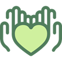 Solidarity, Charity, Hands And Gestures, Heart, miscellaneous, Hands, donation DimGray icon
