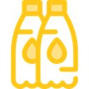 Food And Restaurant, water, Bottle, Healthy Food, Hydratation, drink, food Gold icon