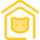 miscellaneous, Dog House, Furniture And Household, Animals, kennel, Doghouse, Pet House Gold icon