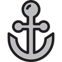 Anchor, sailing, sail, navy, tattoo, Tools And Utensils, Anchors, miscellaneous Black icon