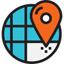Map, Orientation, interface, location, position, Geography, Maps And Flags, Maps And Location MediumTurquoise icon