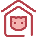 miscellaneous, Animals, kennel, Doghouse, Pet House, Dog House, Furniture And Household Sienna icon