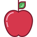 Apple, food, Fruit, organic, diet, vegetarian, vegan, Healthy Food, Food And Restaurant Crimson icon