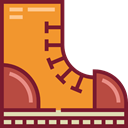 Boot, Clothes, Climbing, fashion, footwear Goldenrod icon