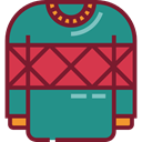 Jersey, Clothes, clothing, fashion, sweater, Pullover, Garment DarkCyan icon