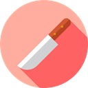 Restaurant, Cutlery, Tools And Utensils, Food And Restaurant, Cut, food, Cutting, Knife LightPink icon