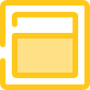 Display, Multimedia, Copy, layout, square, interface, ui, Multimedia Option Gold icon
