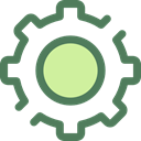 Gear, settings, configuration, ui, cogwheel, Tools And Utensils DimGray icon