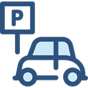 sign, vehicle, Parking, Automobile, signs DarkSlateBlue icon