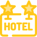 sign, hotel, Rest, Hostel, signs Gold icon