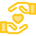 Loyalty, Gestures, Hand Gesture, Seo And Web, Heart, love Gold icon