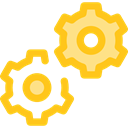 Gear, settings, configuration, cogwheel, Tools And Utensils, Seo And Web Gold icon