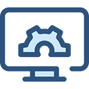 Gear, Computer, settings, configuration, cogwheel, Tools And Utensils DarkSlateBlue icon