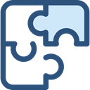 Puzzle, Toy, piece, Seo And Web, Game, shapes DarkSlateBlue icon