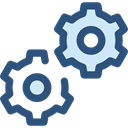 Gear, settings, configuration, cogwheel, Tools And Utensils, Seo And Web DarkSlateBlue icon