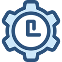 Clock, time, watch, settings, tool, Tools And Utensils, Time And Date DarkSlateBlue icon