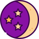medical, Moon, night, sleep, nature, Rest, halloween, Sleeping, Health Care DarkMagenta icon