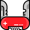 miscellaneous, equipment, Switzerland, Blade, Tools And Utensils, Swiss Army Knife Crimson icon