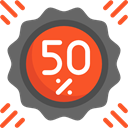 sticker, Discount, percentage, signs, star, Design, commerce, Badge, Badges, Commerce And Shopping Tomato icon